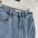 Charlie B Floral Embroidered Cuffed Light Wash Jeans Women's Size 6 Blue Photo 2