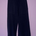 Quince Size XS Modal Sweatpants Wide Leg Crop Navy Pull On Photo 0