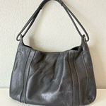 J.Jill Genuine Black Leather Hobo Bag Tote Shoulder Large Bag 15.5”x11” Photo 0