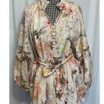 Boston Proper  Size Small Ipanema Orchids Print Linen Blend Tunic Top Tropical Photo 2