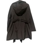 London Fog Black Trench Coat Women’s Size M Classic Button Front Belted Jacket Photo 2