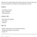 Motel Yatri Floral Mini Skirt Photo 5