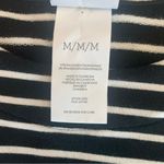 CAbi EUC  Side Snap Black White Stripe Scoop Neck Tee Style 6332 Size M Photo 12