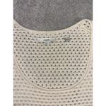 Vince Open Stitch Short Sleeve Cotton Sweater crochet style ivory medium Photo 3