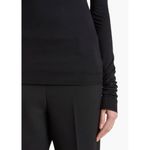 KHAITE  Rolina Top in Black Small Womens Long Sleeve Mock Neck Photo 10