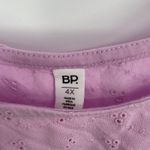 BP. Plus Size 4X Lavender Eyelet Smocked Crop Tank Top Purple Photo 2