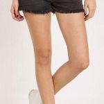 Free People Uptown Black Denim Button Fly Cut Off Jean Shorts 29 Photo 0