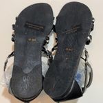 Unlisted IF Darini International Fashion Black/Silver Back Zip Sandals 7M NWOB Photo 4