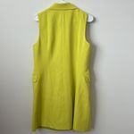 Black Halo  Rio Sleeveless Blazer Neon Lime Green Dress Size: 8 Photo 5