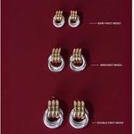 Heaven Mayhem Double Knot Earrings in Mixed Metal One Size Womens Jewelry Silver Photo 11