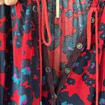 Free People Sz OVERSIZED M Tunic Dress Top Blouse Boho Chic V Neck Loose Fit Photo 6