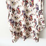 BALCONY | White Mod Floral Dress Side Pockets Bow Front Y2K Style | Size Medium Photo 6