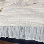 LPA  Cream Sheer Blouse with Ruffle Detail Open Front Size Large Photo 5