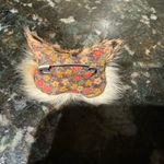 Vintage Brooch‎ Owl Realistic Bird Head Furry Glass Eye Figural Photo 2