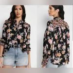 Free People  Hold On To Me Floral Printed Top Button Down Photo 1