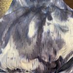 Athleta NWT  Blue & White Tie-Dye Tulum Ladder Bikini Top Photo 3