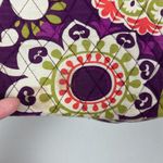 Vera Bradley Crossbody Bag Purple Plum Crazy Floral Convertible Colorful Tote Photo 11