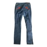 Rocawear  Y2K Straight Leg Style Jeans Red Logo Pockets Medium Wash Size 15 Photo 1