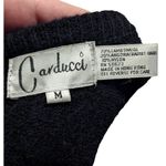 Vtg 1980s Carducci Black Angora Wool Blend Embellished Mini Sweater Dress M Size M Photo 4