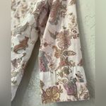 Harmony & Vine Floral Paisley Button Up Shirt Cottagecore Boho Peasant Sz Small Brown Photo 3