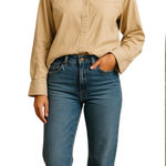 Wrangler  Blues Western Shirt S06000 Tan‎ Embroidered Pearl Snap Size L Vintage Photo 0