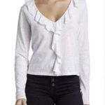 Veronica Beard Raleigh Ruffled Cotton Top White XS Photo 0