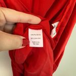 Amanda Uprichard  Red Satin Halter Marla Maxi Dress Open Back Formal Gown Large Photo 8