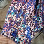 cupio Multicolor Paisley Long Sleeve Dress Photo 7