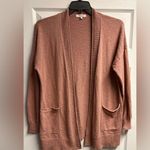 Madewell Bradley Sweater Cardigan In Faded Mauve Size Large Photo 1