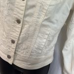 Pilcro and the Letterpress  Women's White Embroidered Denim Jacket SZ:XS Photo 4