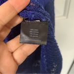 Eileen Fisher  blue linen blend asymmetrical open knit sweater size XL‎ Photo 1