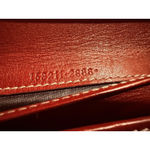 Gucci Vintage  Red Leather  Button Snap Wallet Authentic Made In Italy Photo 8