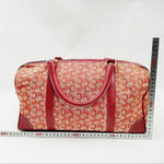 CELINE Red Canvas Boston Bag - Rehab Corner Wear Photo 1