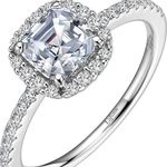 LAFONN SIMULATED DIAMOND ENGAGEMENT RING Silver Size 6 Photo 0
