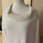 Eileen Fisher  White Cotton Blend Knit Sweater Size‎ Large Photo 2