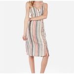 EXPRESS  size M linen blend pastel colored midi sundress Photo 1