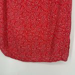 Old Navy  Boho Pink Top Paisley Floral Mixed Pattern Short Sleeve Casual Size M Photo 7