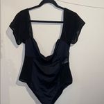 NWT ASOS Black Mesh Bikini One Piece Size 16 Photo 3