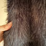 Banana Republic Women's  VEST Size S BLACK FAUX FUR FRONT POCKETS Photo 2