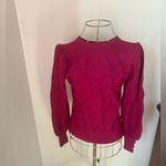 Nanette Lepore Nanette berry sweater with sleeve detail size small Photo 8