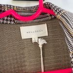 MELLODAY  Blazer Size Large NWT Plaid Houndstooth Longline Open Stretch Fall Photo 2
