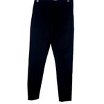 ZARA  High Rise Side Appliqués Rhinestone Stripes Cropped Trouser Pants M Black Photo 7