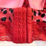 Red & Pink Cheetah Leopard Animal Print Lace Trim Wireless Bra Size 36C Photo 6