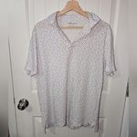 Peter Millar NWOT  Polo Shirts Pima Cotton Lot Of 2 Women's Small Patterned White Photo 8