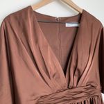 Mac Duggal  Dolman Sleeve Satin Cocktail Dress Drape Flowy Formal Size 8 New Photo 7