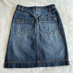Tommy Hilfiger  Vintage Y2K Dark Wash Midi Denim Skirt Size 2 Photo 10