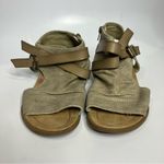 blowfish Malibu balla peep toe sandals canvas women’s size 8.5 casual neutral Photo 1
