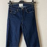 McGuire Denim Anthropologie McGuire Flare Dark Wash Raw Hem Jeans Size 24 Photo 2