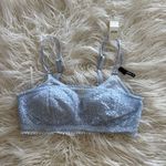 Aerie Real Power Wireless Push Up Joy Convertible Lace Bra Size 34C Light Blue Photo 3