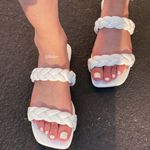 Soda Shoes White Braided Vegan Leather Sandal  Photo 4